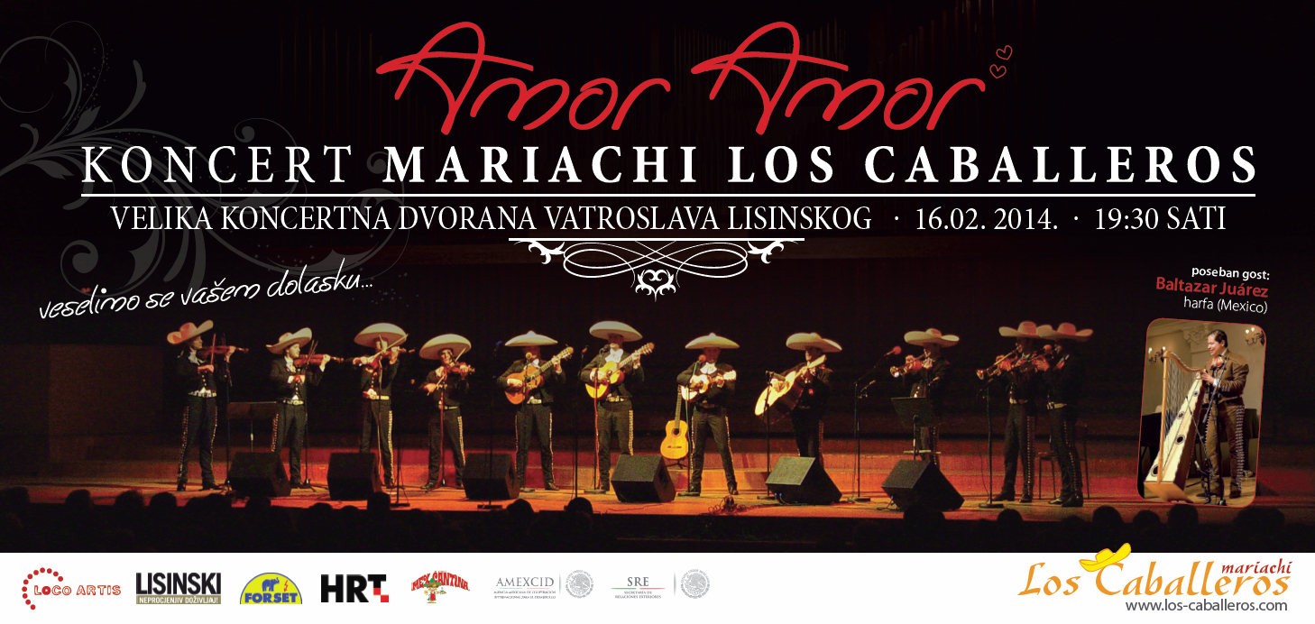 Gala koncert: Amor, amor – Mariachi Los Caballeros