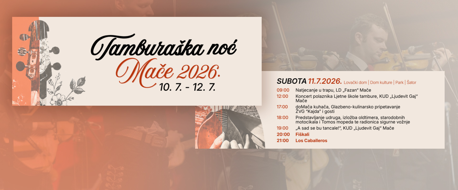 Tamburaška noć – Mače 2026